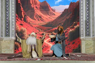 نمایش آیینی «قربان تا مباهله» در حرم مطهر رضوی