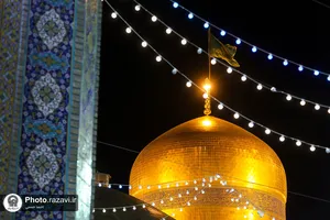 حال و هوای حرم مطهر رضوی در شب نیمه شعبان