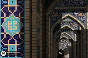 نقش نام پیامبر اکرم در حرم مطهر رضوی