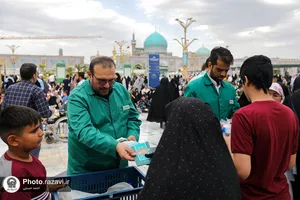 قرائت دعای پرفیض عرفه در حرم مطهر رضوی-2