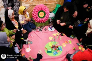 جشن دخترانه نیمه شعبان در حرم مطهر رضوی