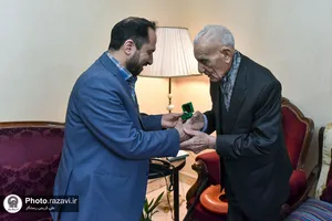 دیدار مدیریت نظارت بر موقوفات آستان قدس رضوی با رضاقلی قهرمان