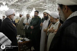 دیدار فرماندهان نواحی و حوز&zwnj;ه&zwnj;های بسیج با تولیت آستان قدس رضوی