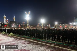 آیین خطبه&zwnj;خوانی شب شهادت امام رضا (ع) در حرم مطهر رضوی