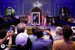 تشرف حجت&zwnj;الاسلام حسین انصاريان به حرم مطهر رضوی