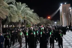 آیین شام غریبان شهادت امام رضا (ع) در حرم مطهر حضرت حسین بن موسی الکاظم (ع) برگزار شد