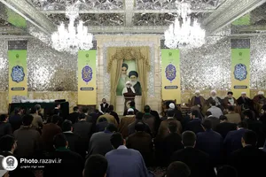 مراسم عمامه گذاری طلاب حوزه علمیه خراسان