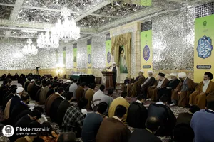 مراسم عمامه گذاری طلاب حوزه علمیه خراسان