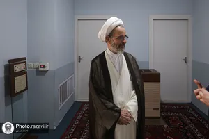 تشرف آیت&zwnj;الله محمود رجبی به حرم مطهر رضوی