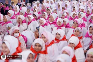 جشن تکلیف دختران تازه مکلف شده در حرم مطهر رضوی