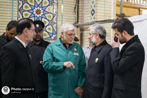 افطاری طرح ضیافت اکرام رضوی در حرم مطهر رضوی