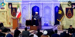 حرم مطهر رضوی در سالروز رحلت عقیله بنی‌هاشم (س) به سوگ نشست