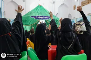 عزاداری کودکان در هیئت کبوترانه حرم مطهر رضوی