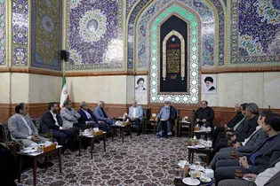 دیدار جمعی از فعالان اقتصادی خراسان رضوی با تولیت آستان قدس رضوی
