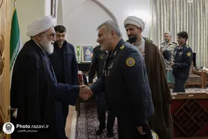 دیدار فرمانده منطقه پدافند هوایی شمال شرق کشور با تولیت آستان قدس رضوی