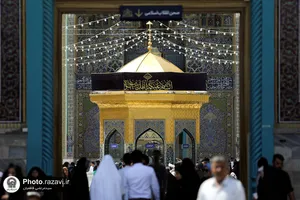 سیاهپوشی حرم مطهر رضوی بمناسبت شهادت حضرت جواد علیه السلام