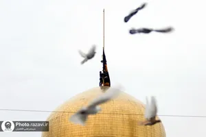 سیاه&zwnj;پوشی حرم مطهر رضوی به مناسبت ایام فاطمیه(سلام الله علیها)