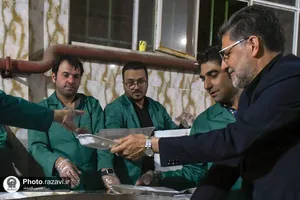 بازدید قائم مقام تولیت آستان قدس رضوی از مواکب خدمت رسان به زائرین پیاده