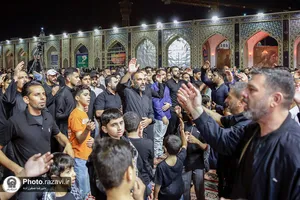 آیین ابوقربه، لیله العباس در حرم مطهر رضوی