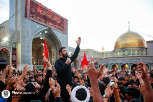 مراسم عزاداری هیئت ابناءالرضا(ع) در حرم مطهر رضوی