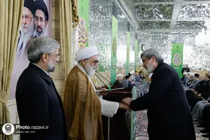 آیین اعطای احکام خدمه حرم مطهر رضوی