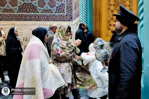 حال و هوای حرم مطهر رضوی در ایام میلاد امیرالمومنین علیه السلام