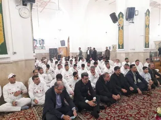 کاروان المپیک ساحلی «ناو دنا» در حرم مطهر رضوی مورد استقبال زائران و خدام قرار گرفت