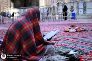 اعتکاف رجبیه خواهران در حرم مطهر رضوی