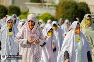 تشرف مددجویان موسسه خیریه توانبخشی همدم فتح المبین به حرم مطهر رضوی