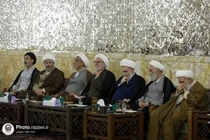 دیدار جمعی از علمای مشهد با شیخ ابراهیم زکزاکی و تولیت آستان قدس رضوی