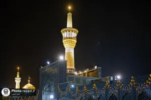 چراغانی حرم مطهر رضوی به مناسبت ولادت حضرت زهرا(سلام الله علیها)