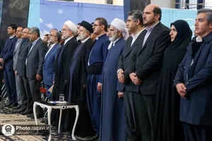 آیین افتتاح راه&zwnj;آهن همدان-سنندج