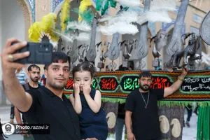 عزاداری هیئات مذهبی در مجموعه فرهنگی شهدای خواجه ربیع