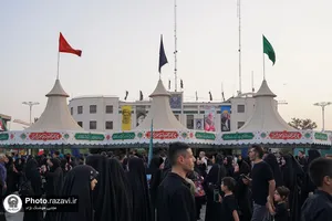 حضور دانش&zwnj;آموزان مدارس امام رضا علیه&zwnj;السلام در چایخانه حضرت قاسم