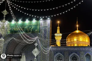 حال و هوای حرم مطهر رضوی در شب عید غدیر