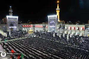 آئین شام غریبان شهادت امام رضا(ع) در حرم مطهر رضوی
