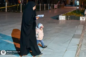 مراسم احیا شبهای قدر در آرامگاه خواجه&zwnj;ربیع