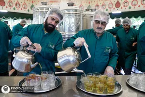 خدمت خادمیاران استان هرمزگان در حرم مطهر رضوی