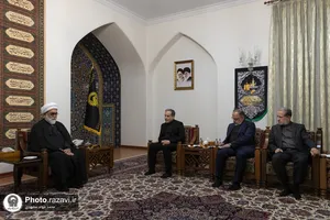 دیدار وزرای امور خارجه و راه و شهرسازی با تولیت آستان قدس رضوی