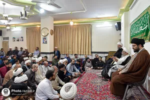 دیدار طلاب مدرسه تابستانی دارالعلم با آیت&zwnj;الله اشرفی شاهرودی