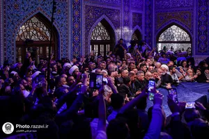 تشرف موکب داران عراقی به حرم مطهر رضوی