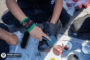 پیاده&zwnj;روی جاماندگان اربعین در مشهد -2