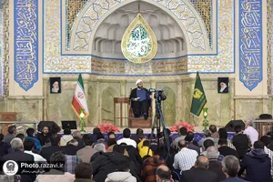مراسم استقبال از ماه مبارک رمضان در حرم مطهر رضوی