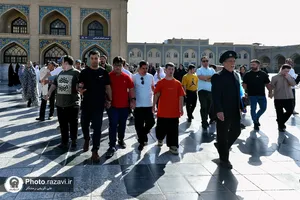 تشرف کاروان زیارت اولی سندروم دان به حرم مطهر رضوی