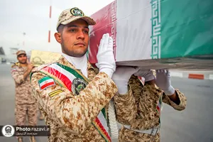 مراسم استقبال از ۱۲ شهید گمنام در مشهد