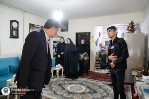 دیدار قائم&zwnj;مقام تولیت آستان قدس رضوی با خانواده جانباختگان حادثه معدن طبس