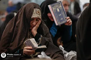 عزاداری شهادت حضرت زهرا سلام&zwnj;الله علیها در رواق امام خمینی (ره)
