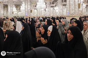 اقامه نماز عید قربان در حرم مطهر رضوی