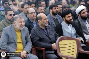 آیین رونمایی یادمان شهید گمنام زائرشهر رضوی
