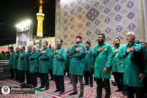 مراسم شام غریبان امام رضا علیه&zwnj;السلام در حرم مطهر رضوی -2